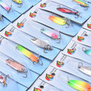 30x Good Assorted Metal Spinner Baits Fishing Spinners Lures Salmon Bass