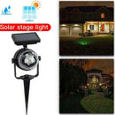 Solar LED Carnival Moving Colour Changing Spotlight Garden Light Party L6L9