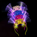 LED Hairband Happy New Year Light Up Glowing Headband Toys Christmas Gifts