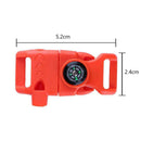 4pcs Release Buckle Whistle Compass Scraper Parachute Bracelet Outdoor Kit