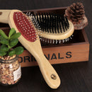 Wood brush, double sided, 6 x 17 cm, Cat / Dog B5B6