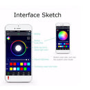 4 x 9LED APP Control Colorful RGB Car Interior Floor Atmosphere Light Strip MO