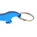 Aluminum Horse Simple Bottle Opener Key Ring Keychain Bag Pendent Blue