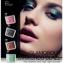 Pudaier Glitter Eyeshadow Powder Pigments Eye Shadow Easy to Wear Waterproo