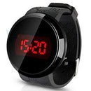 Watch, Sunstone Fashion Men LED Touch Screen Date Day Silicone Bracelet Wat
