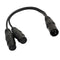 2Pack XLR 3Pin Male to Dual XLR Female Splitter Cable Adapter Converter 1ft