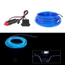 Universal Car Interior LED Decor Neon EL Wire Strip Atmosphere Cold Light