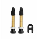 1 Pair MTB Road Bike Bicycle Brass Tubeless Presta Valve Stems with Tool