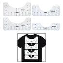 4x T-shirt Ruler Guide HTV Alignment Tool for CriCut Vinyl Placement Sublimation