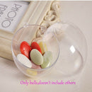 20Pcs Christmas Tress Hanging Decorations Ball Transparent Open Plastic Tra