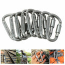 8 PCS Aluminum D-Ring Locking durable Strong and Light Large Carabiner Clip A2F4
