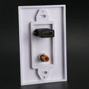 1X(Hdmi 1.4 Audio Socket Panel Female To Female Hdmi Hifi Sound Plug Outlet