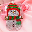 4pcs DIY Christmas Full Drill Special Shaped Diamond Painting Bag Keychains