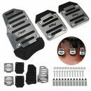 3pcs Car Non-slip Pedal Manual Accelerator Alloy Antiskid Foot Treadle Cover Pad