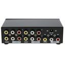 4Port AV Switch 3 RCA Splitter Adapter 1 Input 4 Output L/R Audio Video Switcher