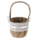 Handheld Girls Bride Flower Basket Wedding Ceremony Party Home Decor