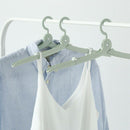 Portable Travel Foldable Plastic Clothes Holder Racks Folding Clothes Hange C6L2