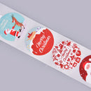 500PCS Merry Christmas Stickers Round Custom stickers for Christmas Party DSEAU