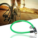 Green Plastic Coating Steel Scooter Bicycle Bike Cable Lock 65CM + 2 Keys