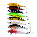 8pcs Bionic Minnow Fishing Lures Wobblers Artificial Hard Baits Treble Hook