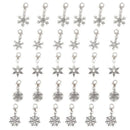 30 Christmas Snowflake Clip On Charm Fit Chain Bracelet