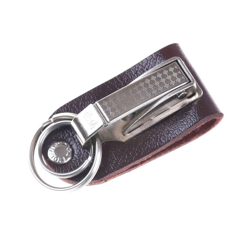Hanging Keychain Key Ring Clip On Belt PU Leather Key Chain Key Holder  Z