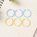 12Pcs Plastic Ring Binder for Spiral Notebook Diary Loose Leaf Book Binding  ME