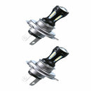 2 Pcs Motorcycle Headlight H4 LED Beam Head Light Lamp Bulb 6500K DC9V-32V