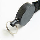 Nylon Rope Pull Ring Tool Retractable Key Chain Recoil Heavy Duty Ring Key R5U6