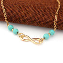 Fashion Barefoot Minimalist Simple Infinity Lucky 8 Anklets for Women Foot Decor
