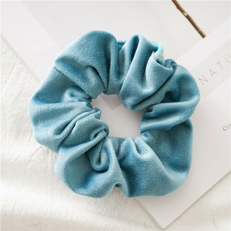 11Pcs Girls Scrunchies Velvet Hairband Elastic Hair Rope Tie Ponytail Holder