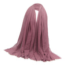 2PCS Women's Stylish Long Scarf Plain Hijab Shawl
