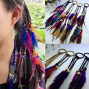 1x DIY Hair Jewelry Feather Hair Extension Boho Hair Dreadlock G6T4 Decor B J8K1