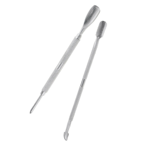 Stainless Steel Nail Cuticle Spoon Pusher Remover Cutter Nipper Clipper Set