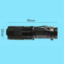 Mini Led Flashlight Torch Lamp Q5 Led Torch Aa/14500 Adjustable Zoom Focus
