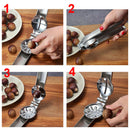 2 in 1 Stainless Steel Chestnut Clip Nut Opener Cracker Sheller Walnut PlierSA3C