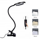 Third Helping Hand Soldering Tool 3X Magnifying Glass USB LED Lamp Desk Clamp