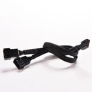 4 Pin PWM To 2 Dual PWM Computer Case Fan Power Sleeved Y-Splitter AdapteOZ