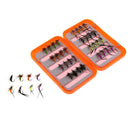 40pcs Fly Hooks Fishing Trout Salmon Wet Flies Fishing Hook Lures Assorted