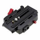 Quick Release Adapter Sliding QR Plate for Manfrotto 577- 501HDV, 500AH, 701HDV