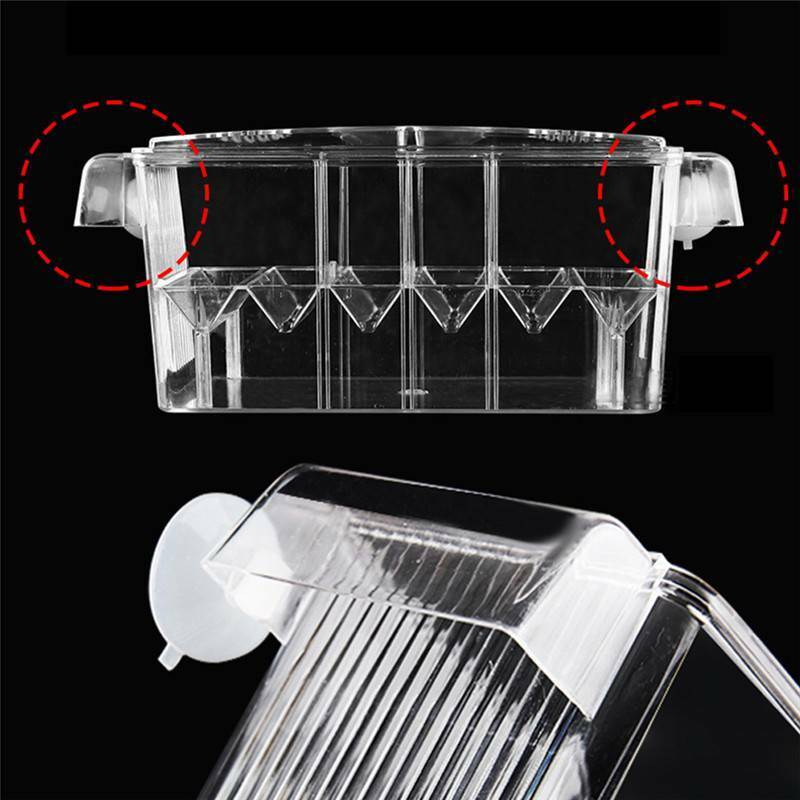 Float Aquarium Acrylic Fish Breeding Tank Breeder Box Fry Trap Hatchery Nursery