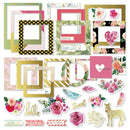 32pcs photo love flowers frames cardstock die cut for scrapbooking/photo LJ