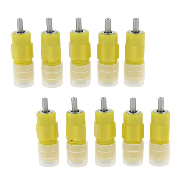 10PCS Poultry Drinker Automatic Dispenser Chicken Water Nipple Screw Type