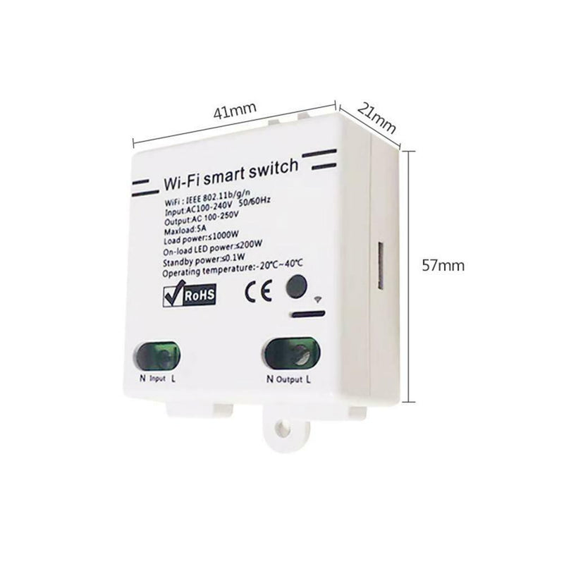 Wireless WiFi Smart Wall Timer Switch Module Work for Alexa Google Home