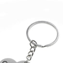 1 set Creative crush you piercing heart couple key ring for weeding gift  3C