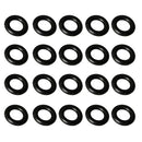 10 Pieces Kayak Pad Eyes + 20 Pieces Tri-Fold Rivets + 20 Pieces Screw Nuts,