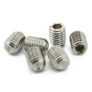 50Pcs M2.5 x 3mm Stainless Steel Hex Socket Set Grub Screws Headless Cup Po A1R5