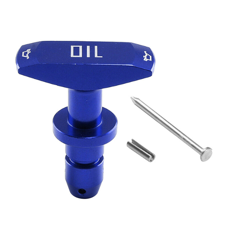Car Engine Oil Caliper Pull Handle Blue for Ford Mustang GT V8 GT500