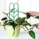 3pcs Mini DIY Leaf Shape Garden Trellis Plants Lattice Pots Supports for Cl