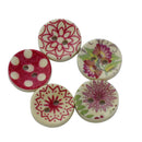 150x DIY Assorted 2 Holes Wood Buttons for Sewing Scrapbooking Craft 15/20mm